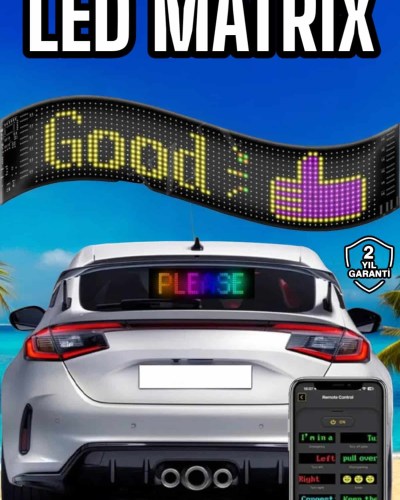 Led Matrix Panel Dijital Ekran Kumandalı Pixsel Görünümlü