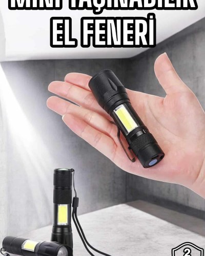 Işıldak El Feneri Kamp Lambası Mini Taşınabilir Acil Durum Lambası Fener Led Işık