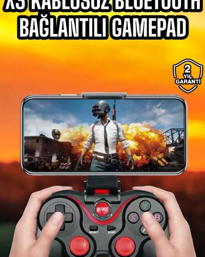 Android Uyumlu Gamepad X3 Game Stick Oyun Kolu Bluetooth Bağlantılı