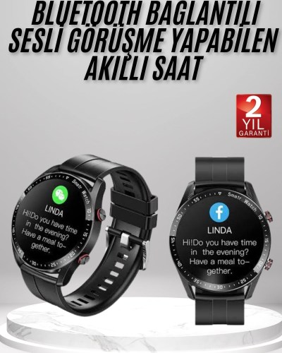 Yeni Model Akıllı Saat GPS Uyumlu Uyku ve Sağlık Takibi Sesli Görüşme