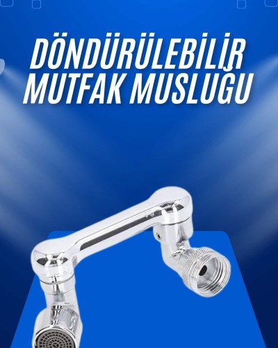 Döndürülebilir Musluk Mutfak Banyo Musluk Ucu Başlığı 4 Filtreli