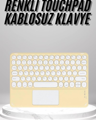 Touchpad Uyumlu Bluetooth Klavye Slim Kablosuz Wifi Q Klavye