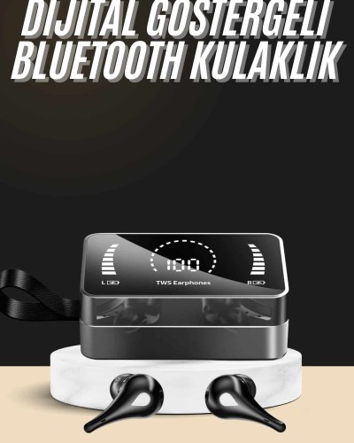 Bluetooth Kulaklık Anc Özelliği Powerbank Özelliği Aynalı Dijital Göstergeli