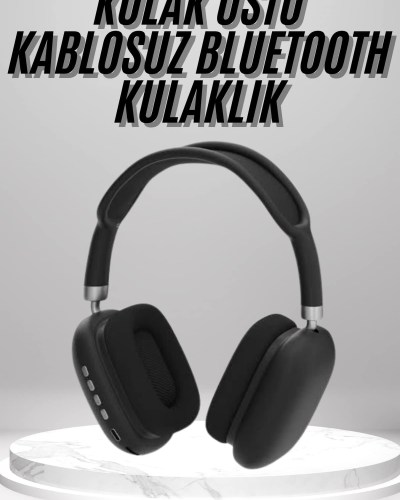 Kulak Üstü Kablosuz Bluetooth Kulaklık Yumuşak Süngerli SD Kart Girişli