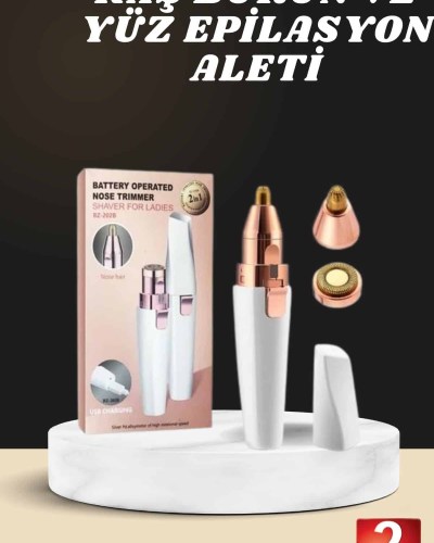 Kaş Burun Ve Yüz Epilasyon Aleti Kablosuz Şarjlı Kökten Alan Epilasyon Aleti