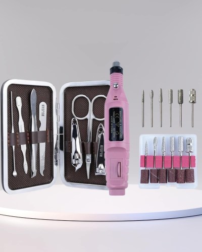 Manikür Pedikür Seti İkili Set El ve Ayak Bakımı Nasır Temizleme Protez Tırnak Çıkarma