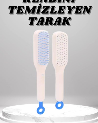 Silikon Yumuşak Sıkı Dişli Sihirli Geri Çekilebilir Tarak Kendini Temizleyen Saç Fırçası