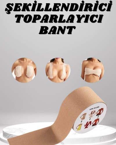 Toparlayıcı ve Şekillendirici Göğüs Bandı Tere ve Suya Dayanıklı Hassas Ciltlere Uygun