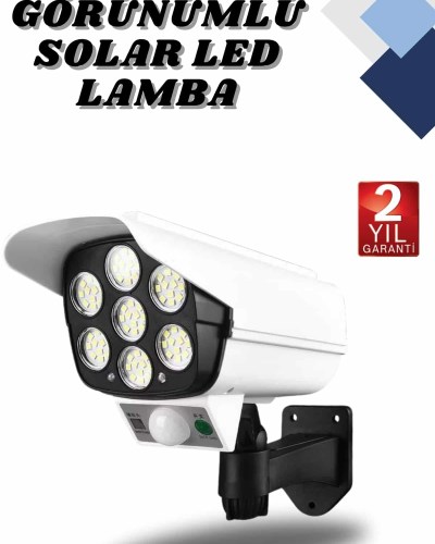 Kamera Görünümlü Led Lamba Dönebilen Bahçe Aydınlatması Duvar Lambası
