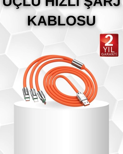 Android ve İOS Uyumlu 180 Derece Type-c Şarj Kablosu