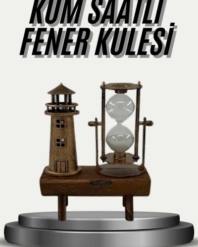 Eyfel Kulesi ve Deniz Feneri Dekoratif Masa Biblosu Hediyelik