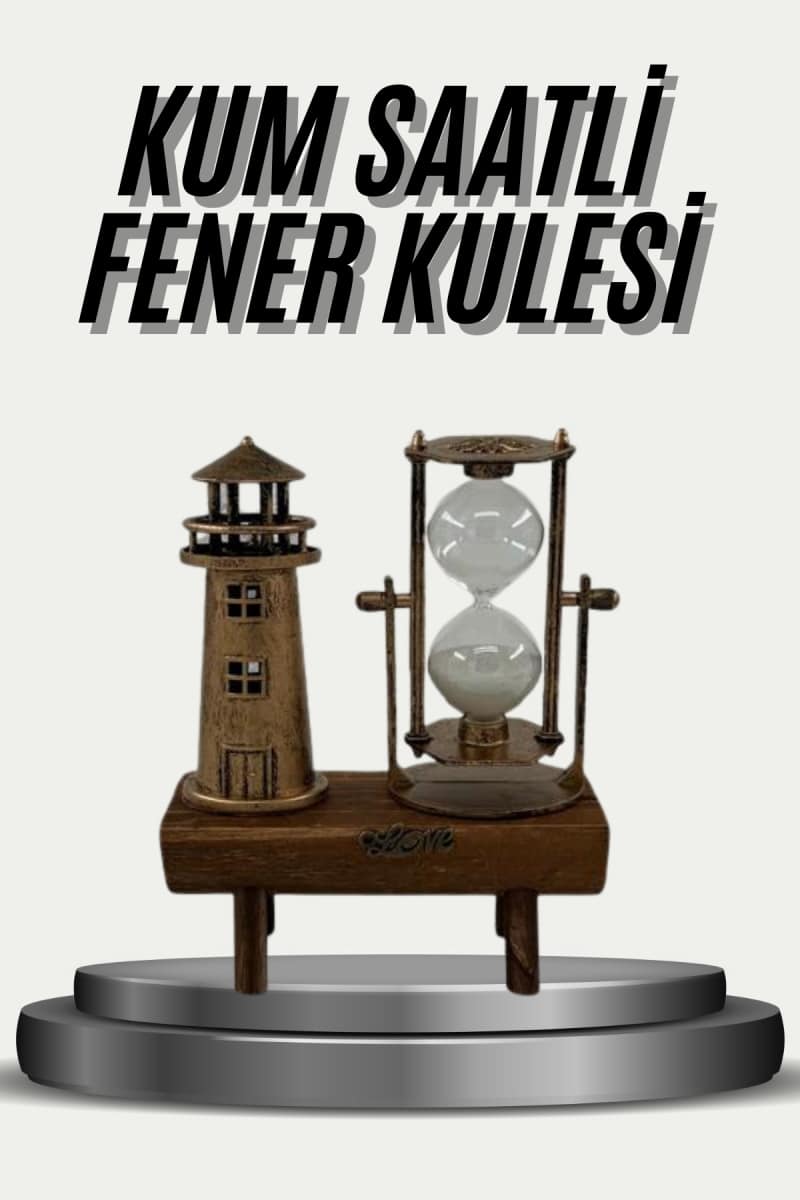 Eyfel Kulesi ve Deniz Feneri Dekoratif Masa Biblosu Hediyelik