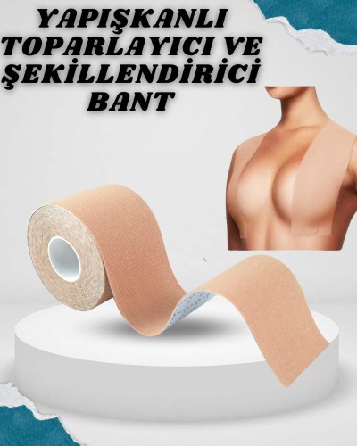 Toparlayıcı Göğüs Bandı Şekillendirici Ten Rengine Uygun Esnek Hassas Ciltlere Uygun