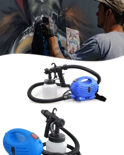 Boya Tabancası Hazneli Taşınabilir Elektrikli Duvar Mobilya Beton ve Alçı Boyası