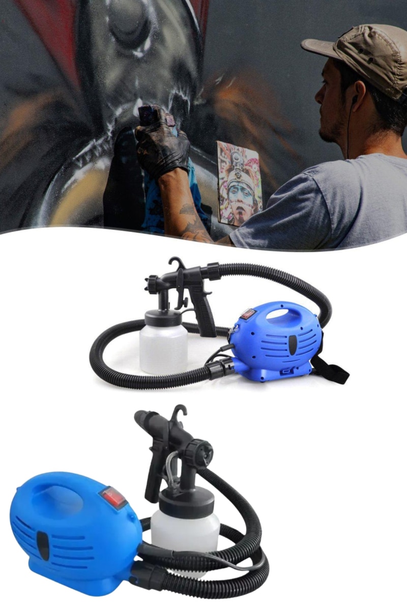 Boya Tabancası Hazneli Taşınabilir Elektrikli Duvar Mobilya Beton ve Alçı Boyası