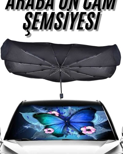 Güneş Önleyici Katlanabilir Oto Araba Güneşlik Şemsiye Tip Ön Cam