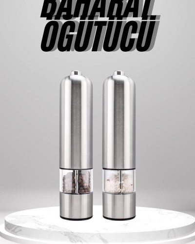 Otomatik Tuz ve Karabiber Öğütücü Baharat Öğütücü Tuz Karabiber Değirmeni