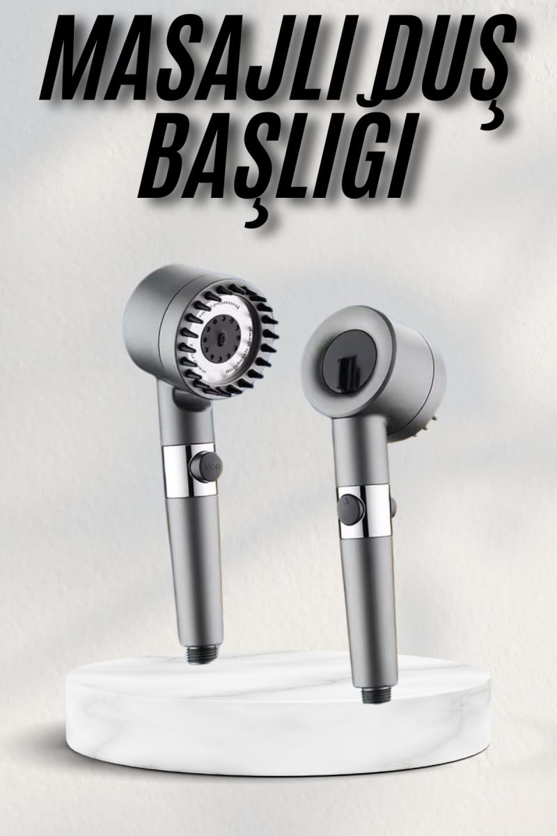 Masaj Etkili Turbolu Çok Fonksiyonlu Filtreli Duş Başlığı Yeni Nesil