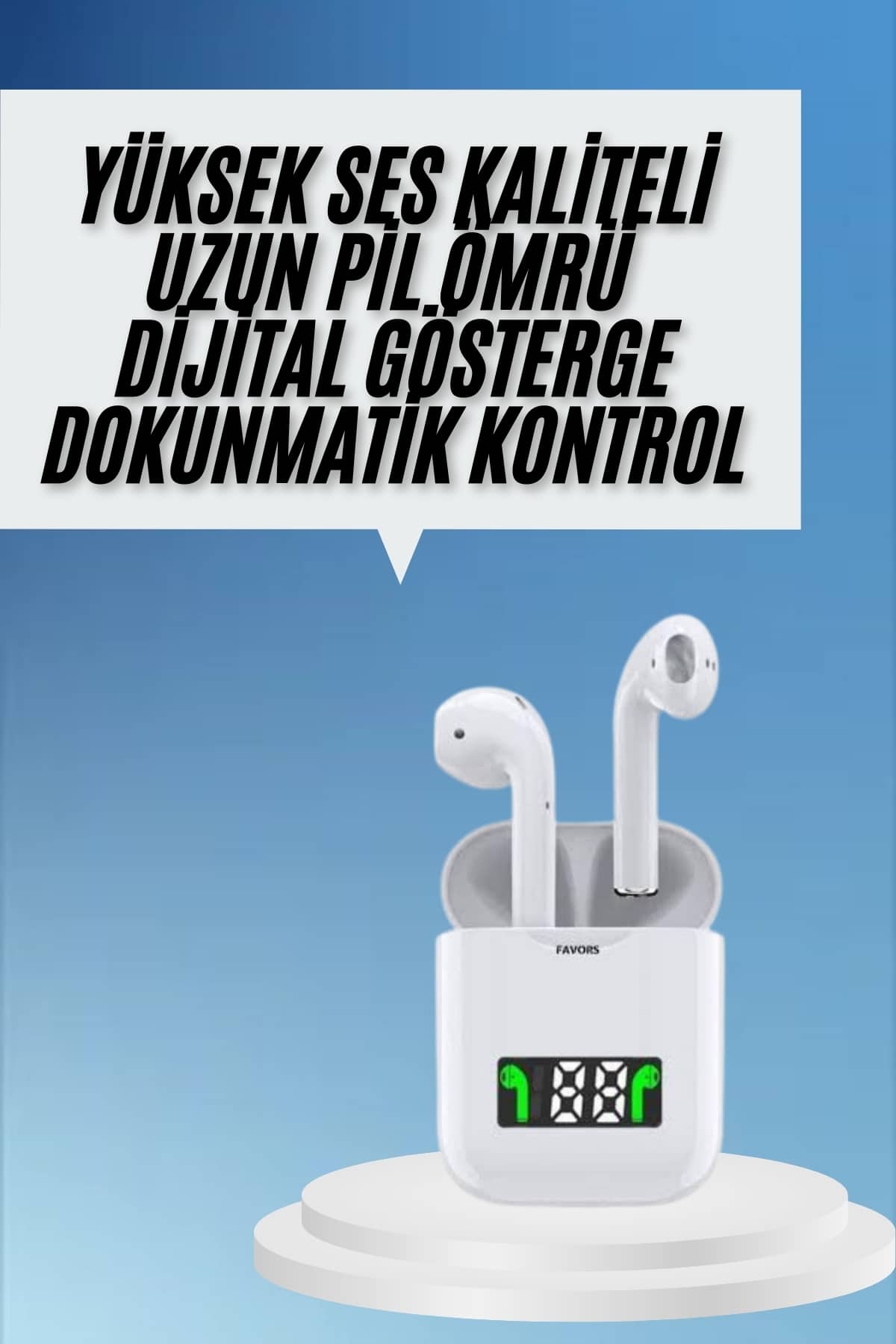 2025 Yeni Model Bluetooth Kulaklık Kablosuz TWS Yüksek Kaliteli ANC Özelliği - Görsel 2