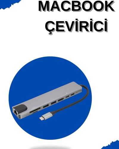 Çevirici Dönüştürücü Adaptör Macbook 3 In 1 Type-C To Hdmı USB 3.0