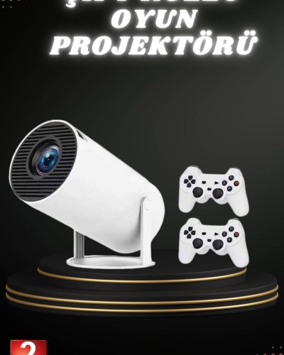 Taşınabilir Android Projeksiyon Ayaklı Çift Kollu 4K Çözünürlüklü Sinema Projeksiyonu