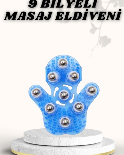 9 Bilyeli Masaj Eldiveni Giyilebilir Plastik Vücut Sıkılaştırıcı