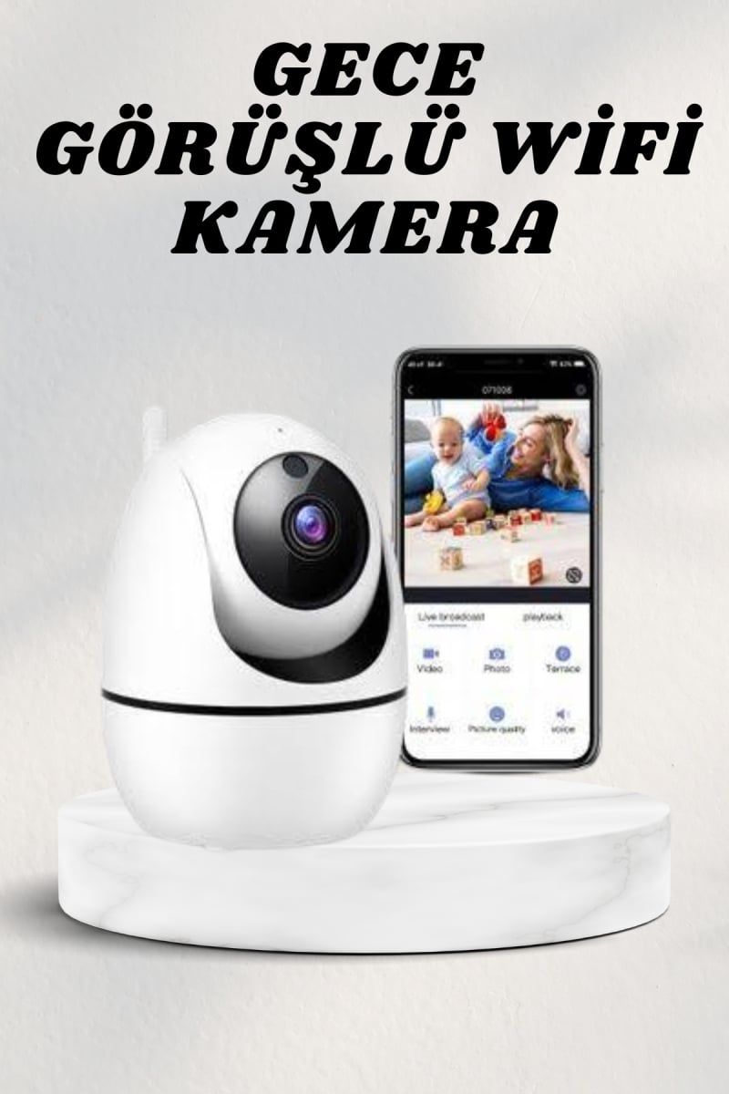 Wifi Kamerası Kablosuz Wifi Güvenlik Kamerası