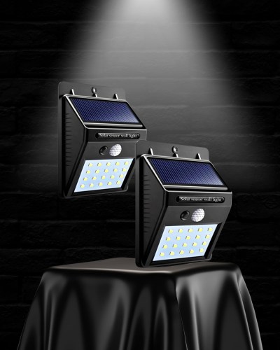 Güneş Enerjili Sensörlü Duvar Lambası Bahçe Lamba Suya Dayanıklı Bahçe Aydınlatma