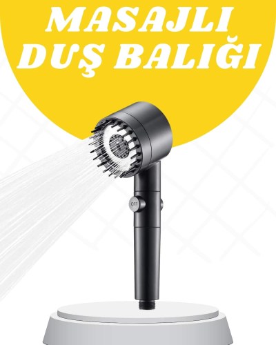 Yeni Nesil Masaj Etkili Duş Başlığı Su Basınçlı Tazyikli Özel