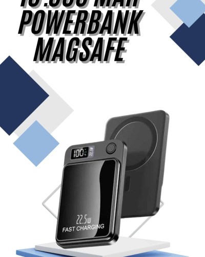 Magsafe Powerbank 10.000 mAh 22.5 Watt Hızlı Şarj Göstergeli Kablosuz Taşınabilir Şarj