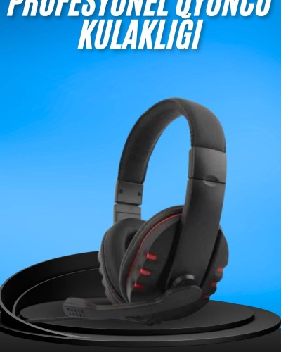 Oyuncu Kulaklığı Kulak Üstü Kablolu Gaming Kulaklık Mikrofonlu ANC Özelliği
