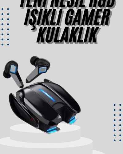 Gamer Kulaklık Gecikme Yapmaz Yüksek Ses Kaliteli Kablosuz Bluetooth Kulaklık