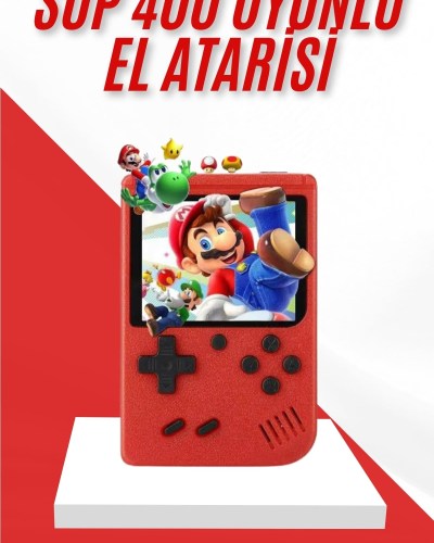 Nostalji Oyunlu Mini Atari Gamebox 400 Oyunlu El Atarisi