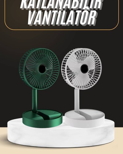 Katlanabilir Usb Şarjlı Masaüstü Soğutucu Mini Fan Telefon Tutucu