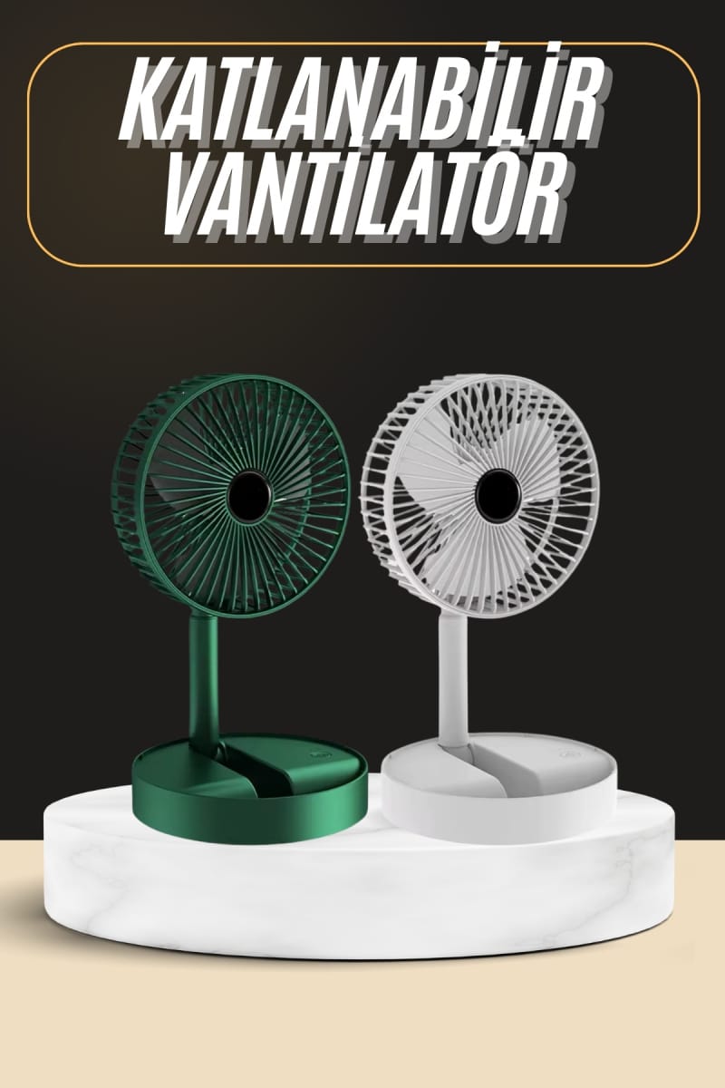 Katlanabilir Usb Şarjlı Masaüstü Soğutucu Mini Fan Telefon Tutucu