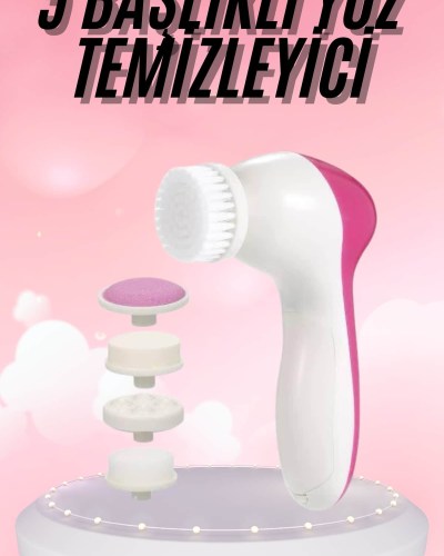 5 Başlıklı Titreşimli Cilt Temizleme Seti Canlandırıcı ve Onarıcı