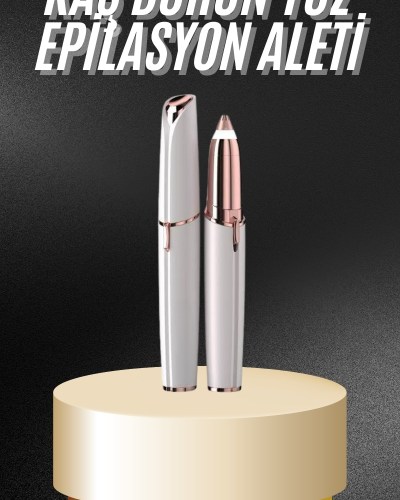 Unısex Şarjlı Kaş Bıyık Alma Epilatörü Hassas Ciltlere Özel Acısız