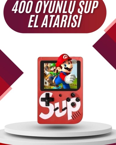 Sup Atari Retro 400 Nostalji Oyunlu Mini Atari Taşınabilir Oyun Konsolu