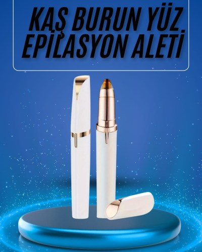 Kaş Bıyık Epilasyon Aleti İnce Uçlu Yüz Için Tüy Alıcı Pilli