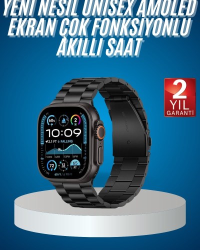Akıllı Saat 3 Kordonlu Waterproof Adımsayar, Titreşim ve GPS Özelliği