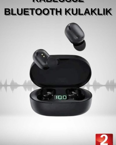 TWS Bluetooth Kulaklık Kulak İçi Kablosuz Dijital Göstergeli Çağrı Cevaplayabilen