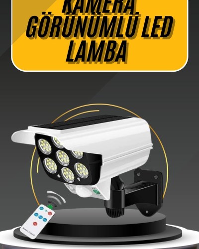 LED Lamba-Güneş Paneli Destekli Uzaktan Kumandalı Solar LED Lamba