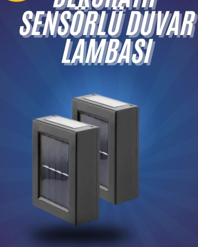 Yeni Model Solar Çift Taraflı Duvar Lambası Dekoratif Duvar Lambası