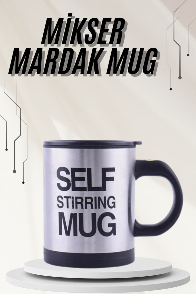Karıştırıcı Özellikli Mikser Kupa Bardak Termos Bardak