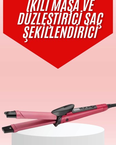 Saç Şekillendirici Düzleştirici ve Maşa Özellikli Şekillendirici Seramik Kaplama