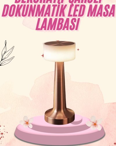 Dekoratif Masa Lambası Dokunmatik Renk Değiştirebilen Gece Lambası