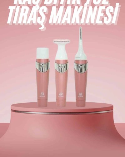 3 Başlıklı Kıl Tüy Temizleyici Epilasyon Aleti Tüm Cilt Tiplerine Uygun