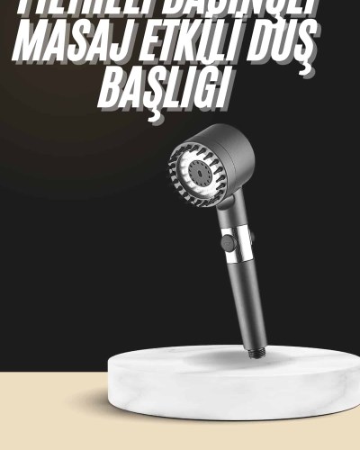 Duş Başlığı Profesyonel Masaj Başlıklı 3 Modlu Yeni Nesil Masaj Uçlu Su Tasarruflu