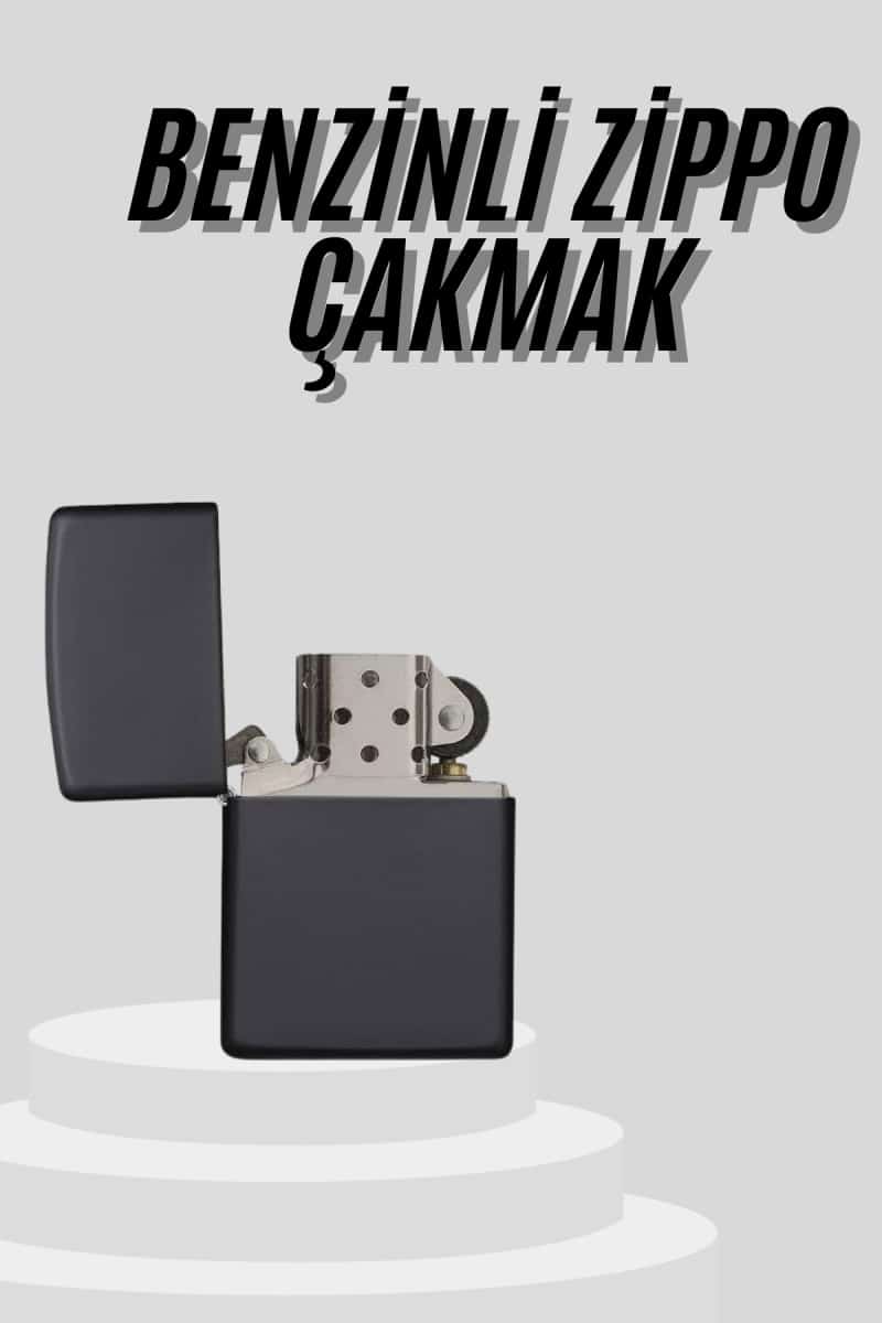 Çakmak Parlak Siyah Doldurulabilir Hedyelik Eşya