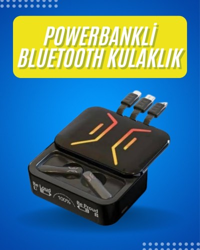 Gaming Bluetooth Kulaklık Dahili Powerbank Kablolu Düşük Gecikmeli Bluetooth 5.2